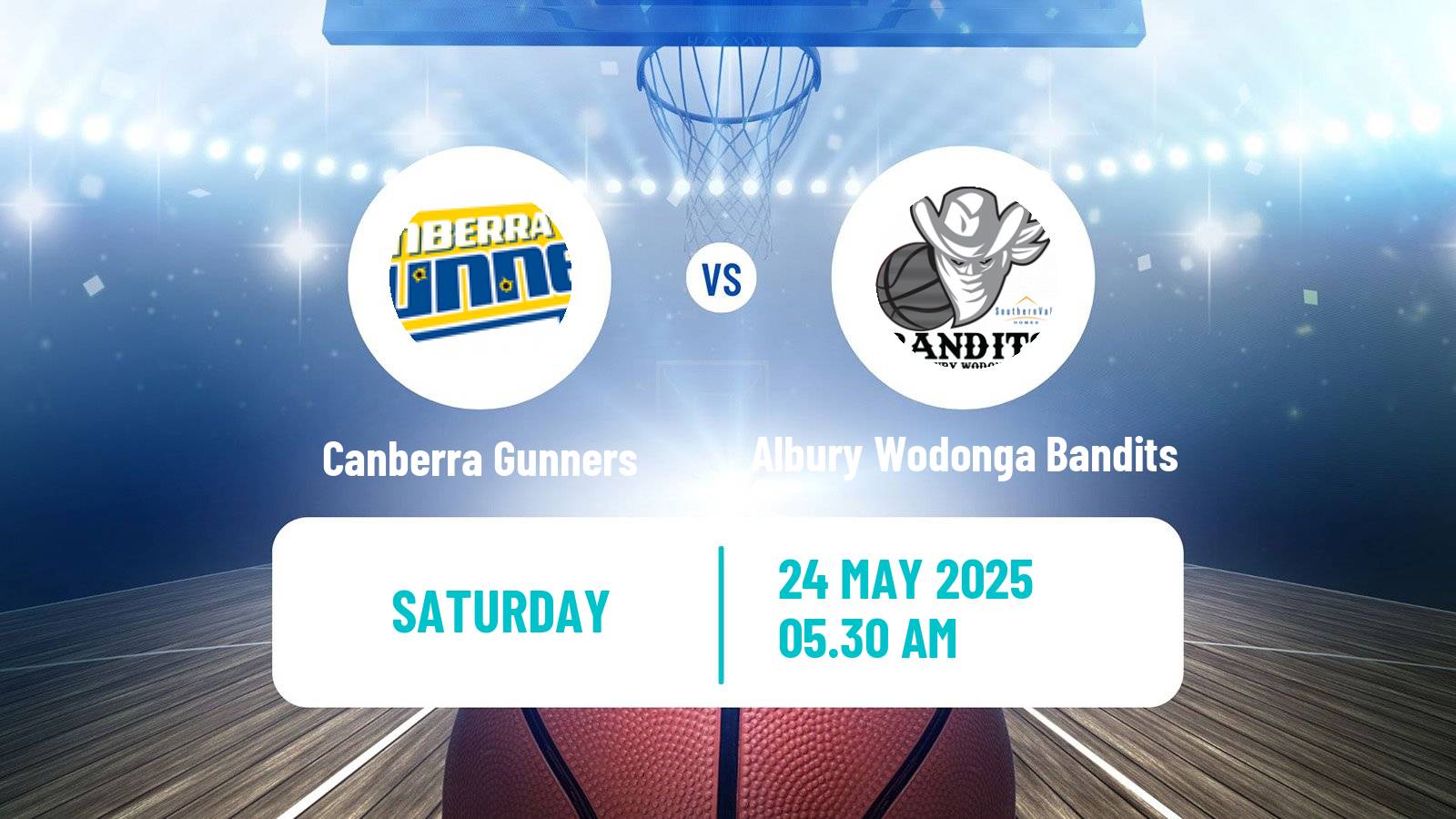 Basketball Australian NBL1 East Canberra Gunners - Albury Wodonga Bandits