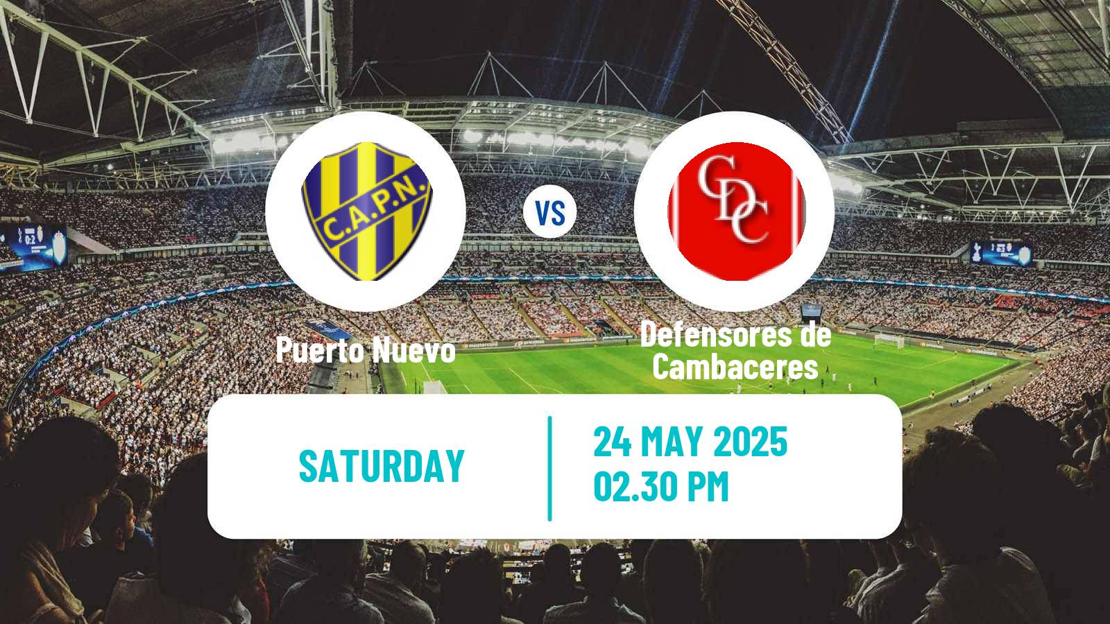 Soccer Argentinian Primera C Puerto Nuevo - Defensores de Cambaceres