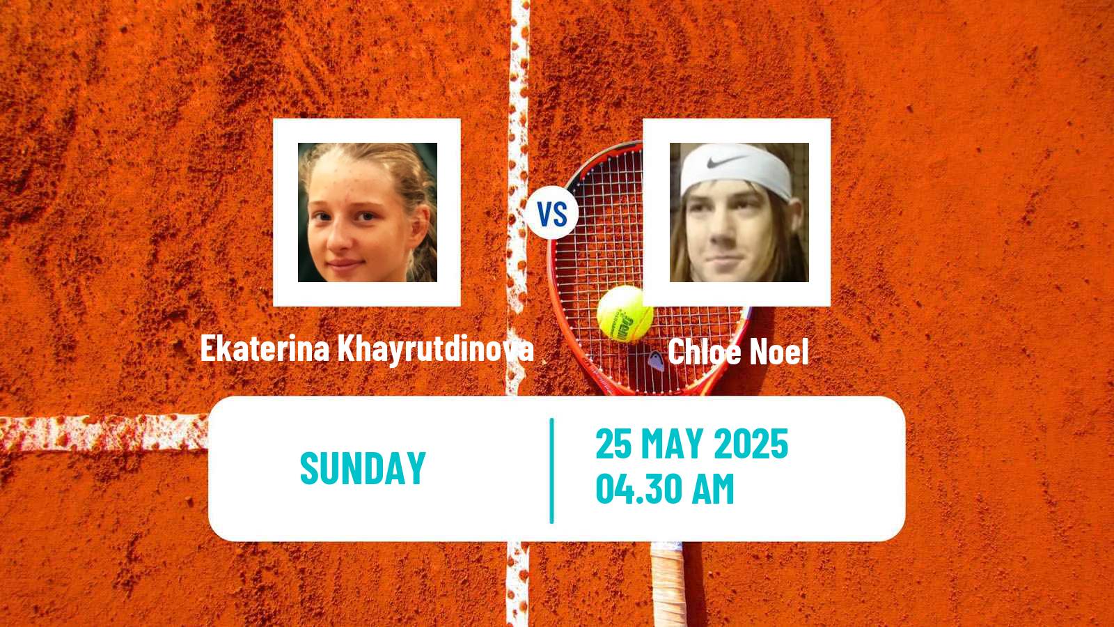 Tennis ITF W15 Monastir 20 Women Ekaterina Khayrutdinova - Chloe Noel