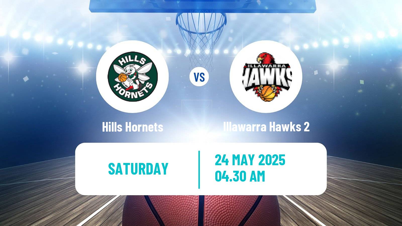 Basketball Australian NBL1 East Hills Hornets - Illawarra Hawks 2