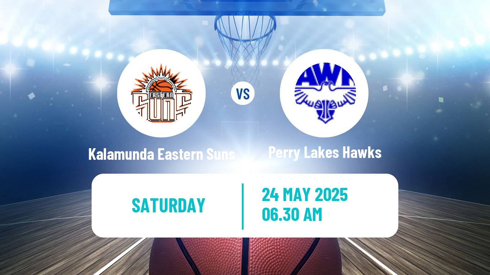 Basketball Australian NBL1 West Women Kalamunda Eastern Suns - Perry Lakes Hawks