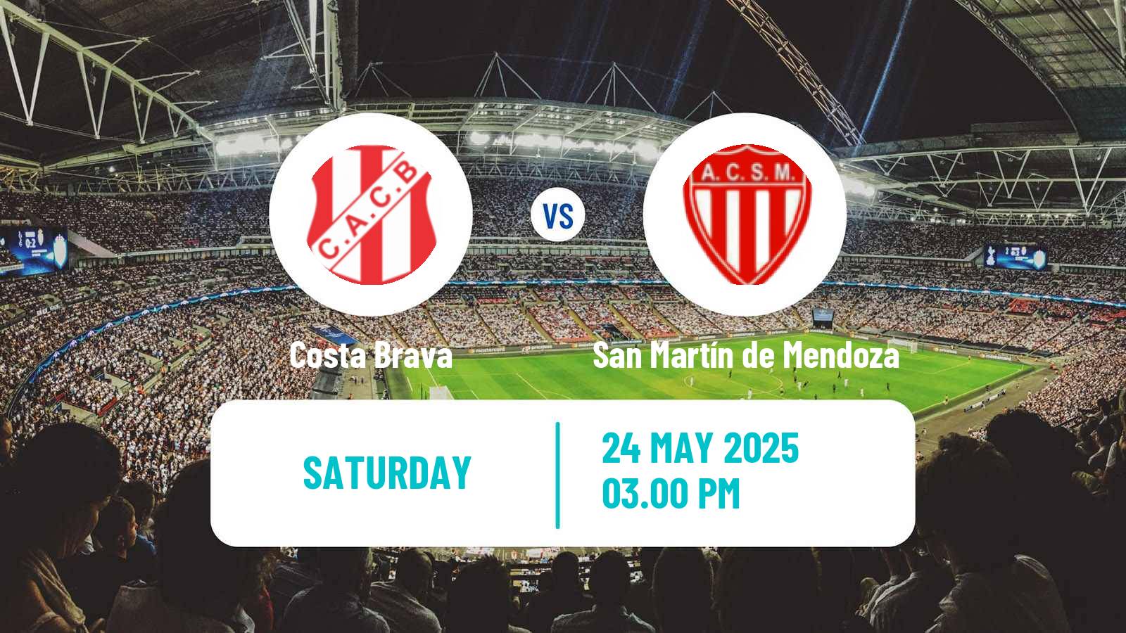 Soccer Argentinian Torneo Federal Costa Brava - San Martín de Mendoza