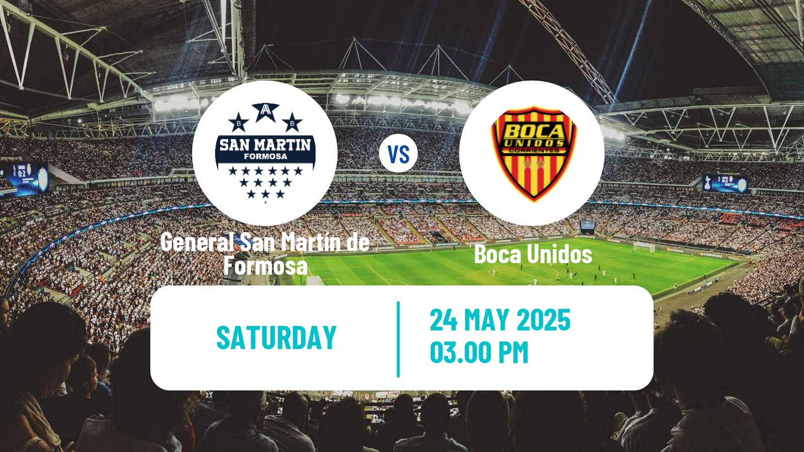 Soccer Argentinian Torneo Federal General San Martín de Formosa - Boca Unidos