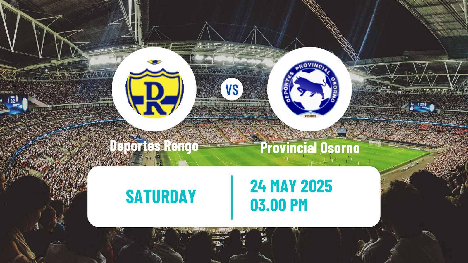 Soccer Chilean Segunda Division Deportes Rengo - Provincial Osorno