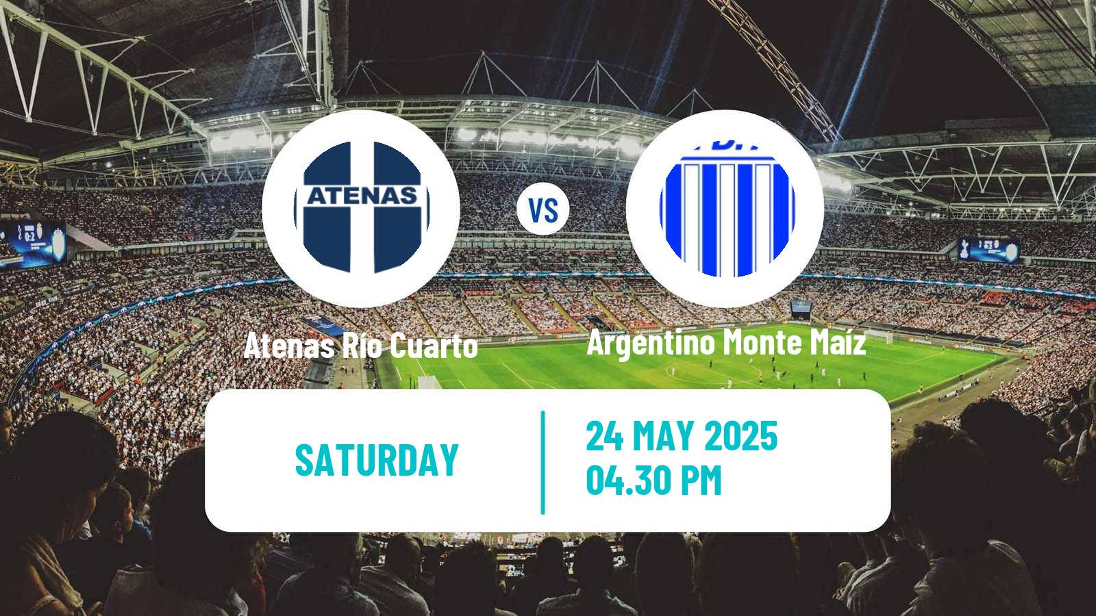 Soccer Argentinian Torneo Federal Atenas Río Cuarto - Argentino Monte Maíz