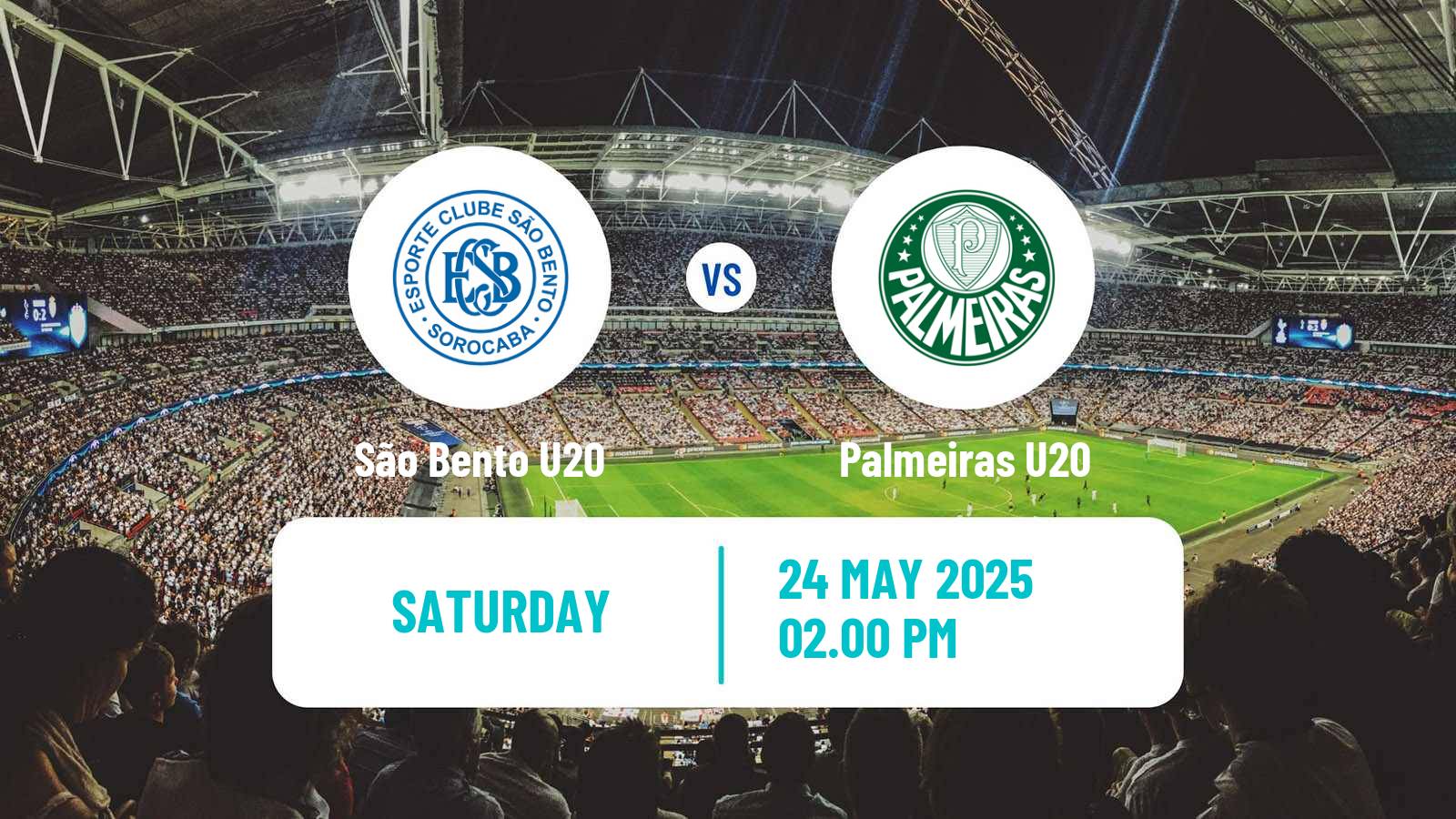 Soccer Brazilian Paulista U20 São Bento U20 - Palmeiras U20