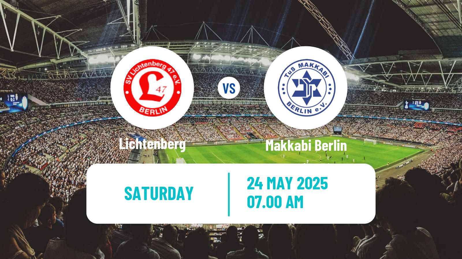 Soccer German Oberliga NOFV-Nord Lichtenberg - Makkabi Berlin