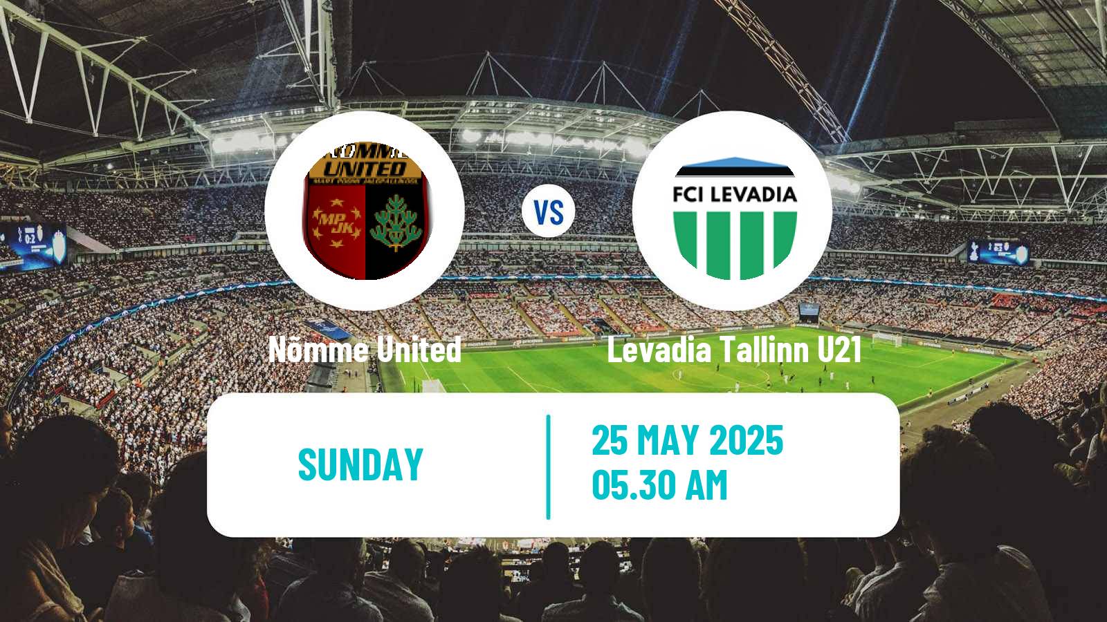 Soccer Estonian Esiliiga Nõmme United - Levadia Tallinn U21