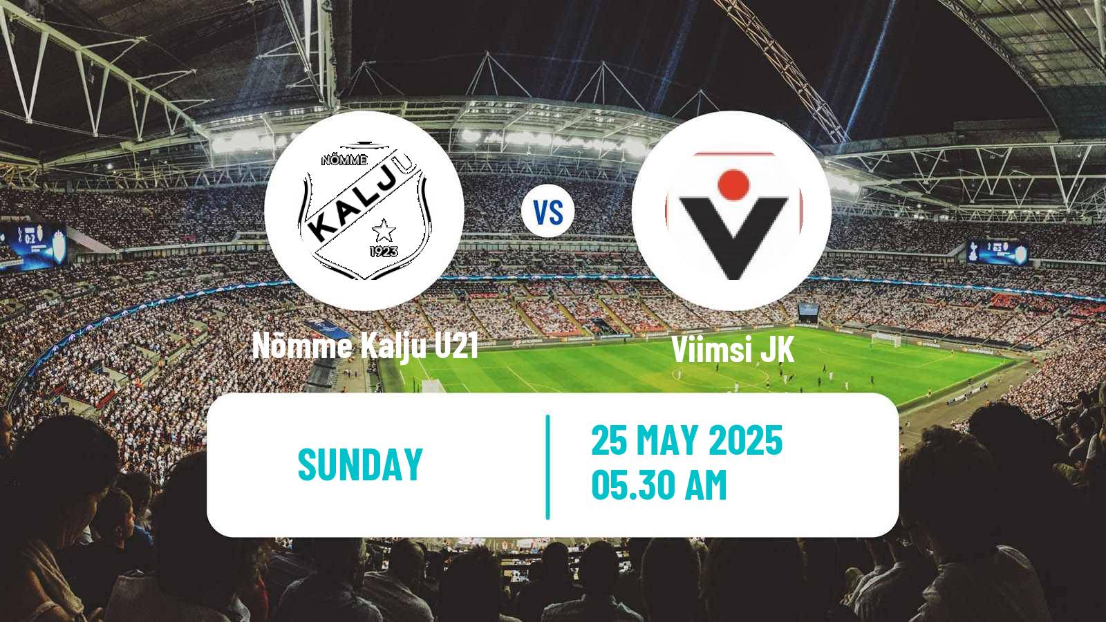 Soccer Estonian Esiliiga Nõmme Kalju U21 - Viimsi JK