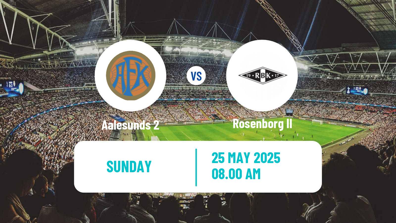 Soccer Norwegian Division 3 - Group 2 Aalesunds 2 - Rosenborg II