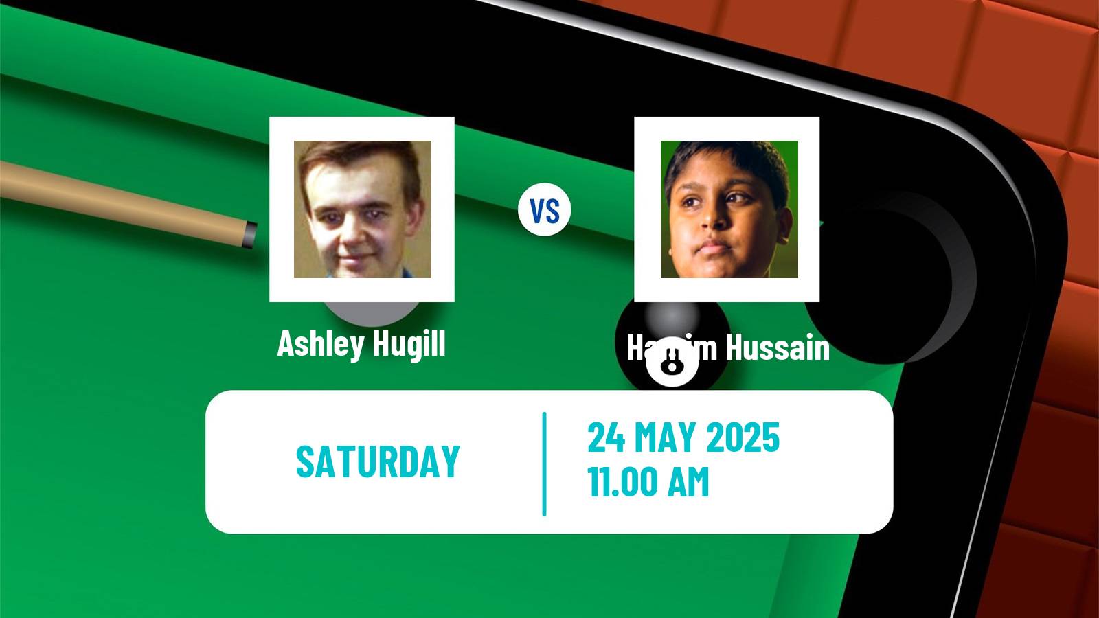 Snooker Qualifying School 1 Ashley Hugill - Hamim Hussain