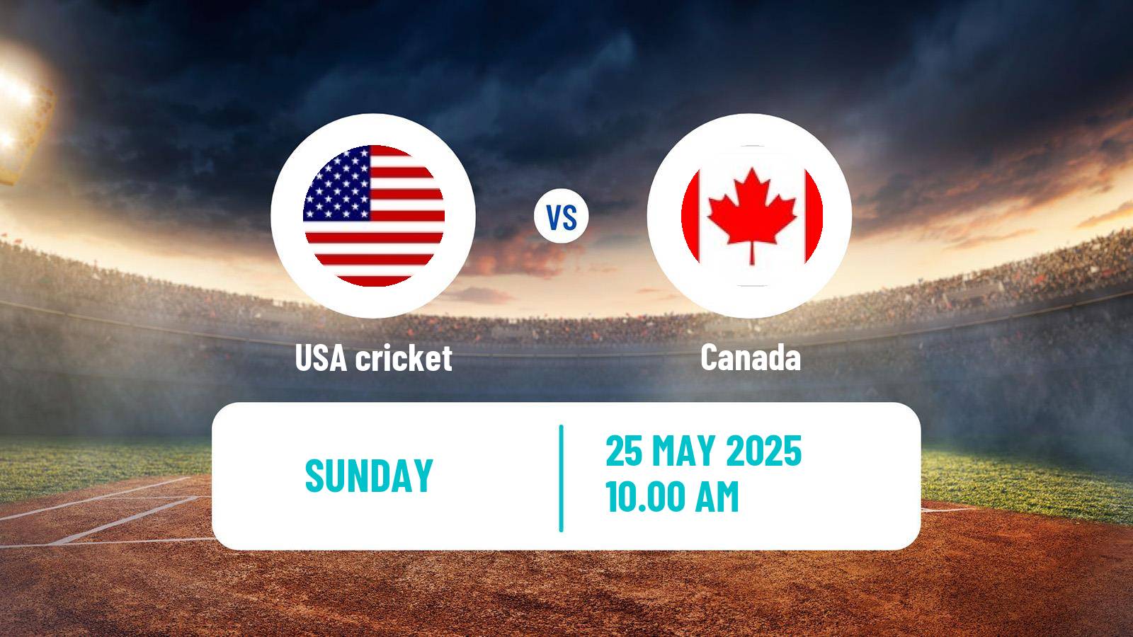 Cricket ICC Cricket World Cup League 2 USA - Canada