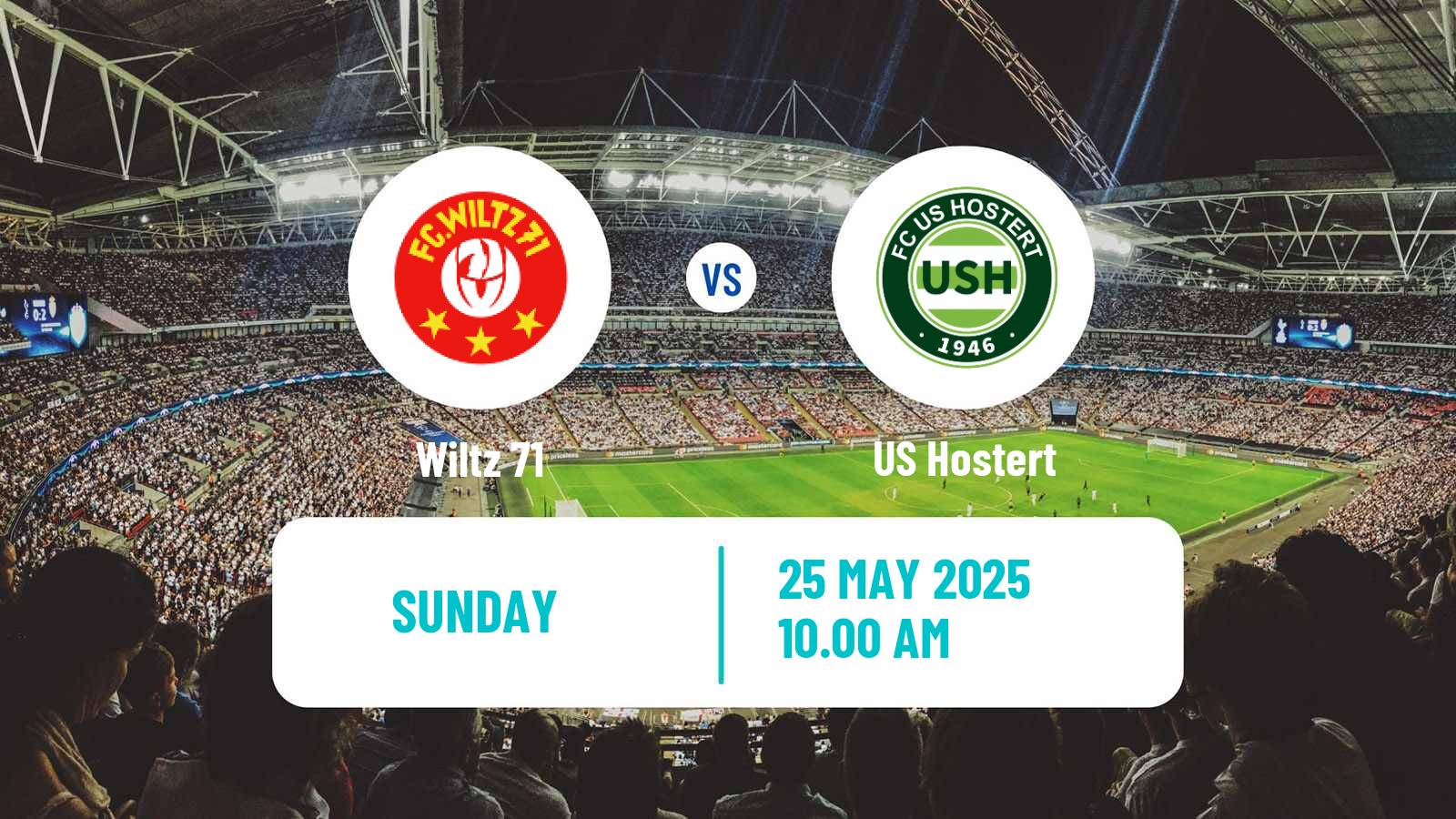 Soccer Luxembourg National Division Wiltz 71 - Hostert
