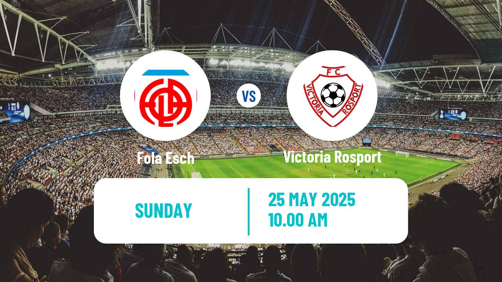 Soccer Luxembourg National Division Fola Esch - Victoria Rosport