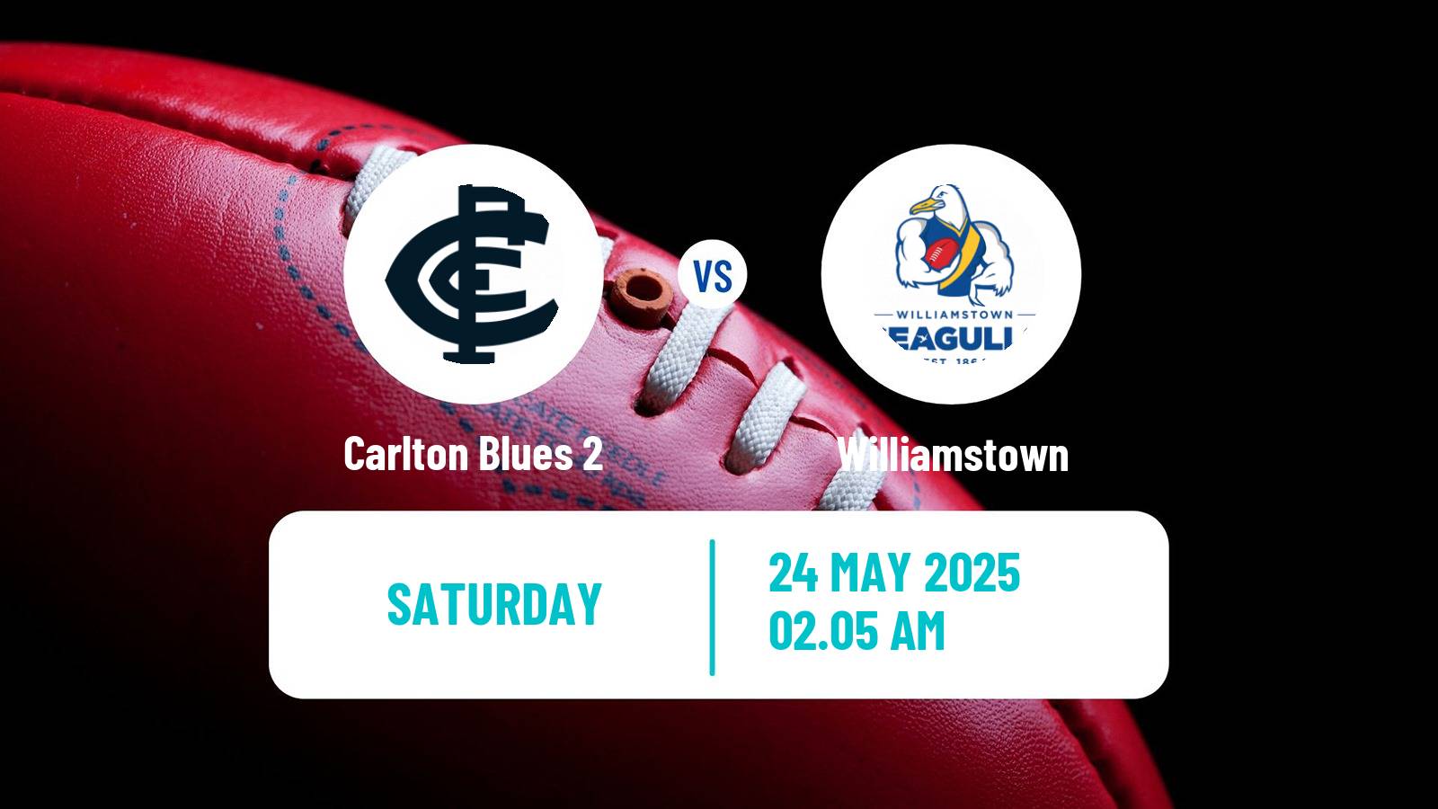 Aussie rules VFL Carlton Blues 2 - Williamstown