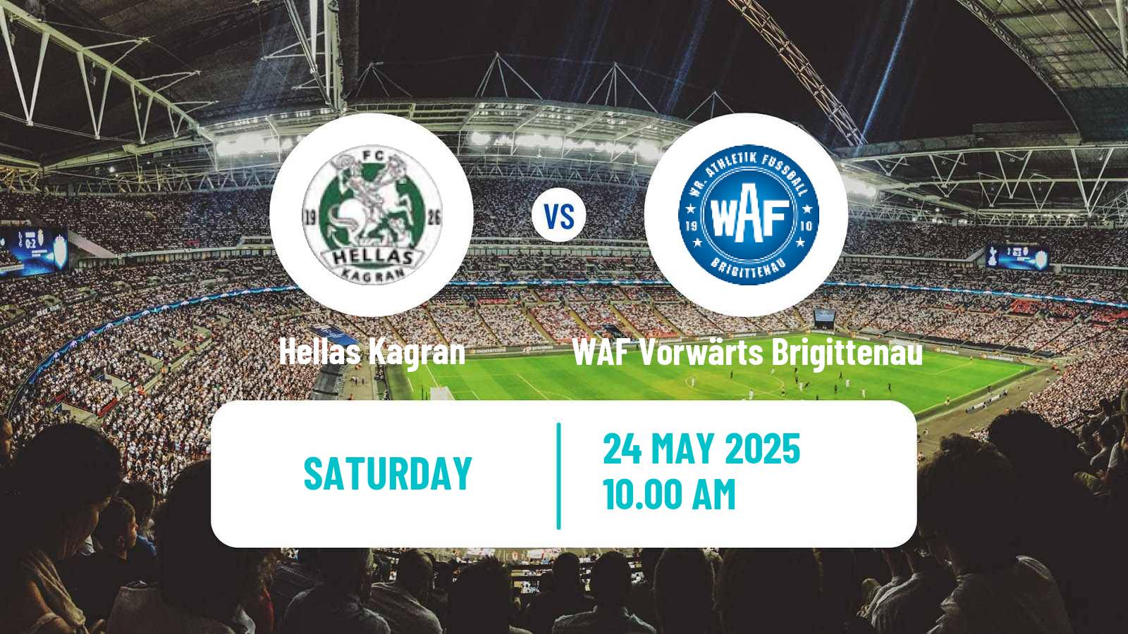 Soccer Austrian Landesliga Wien Hellas Kagran - WAF Vorwärts Brigittenau