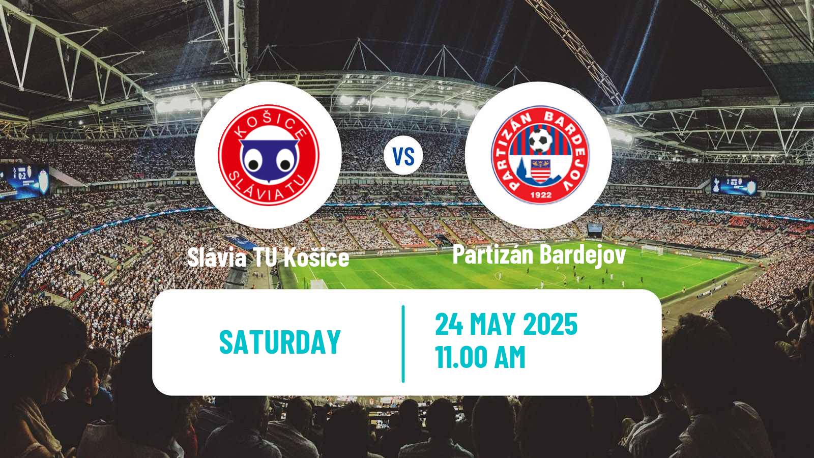 Soccer Slovak 3 Liga East Slávia TU Košice - Partizán Bardejov