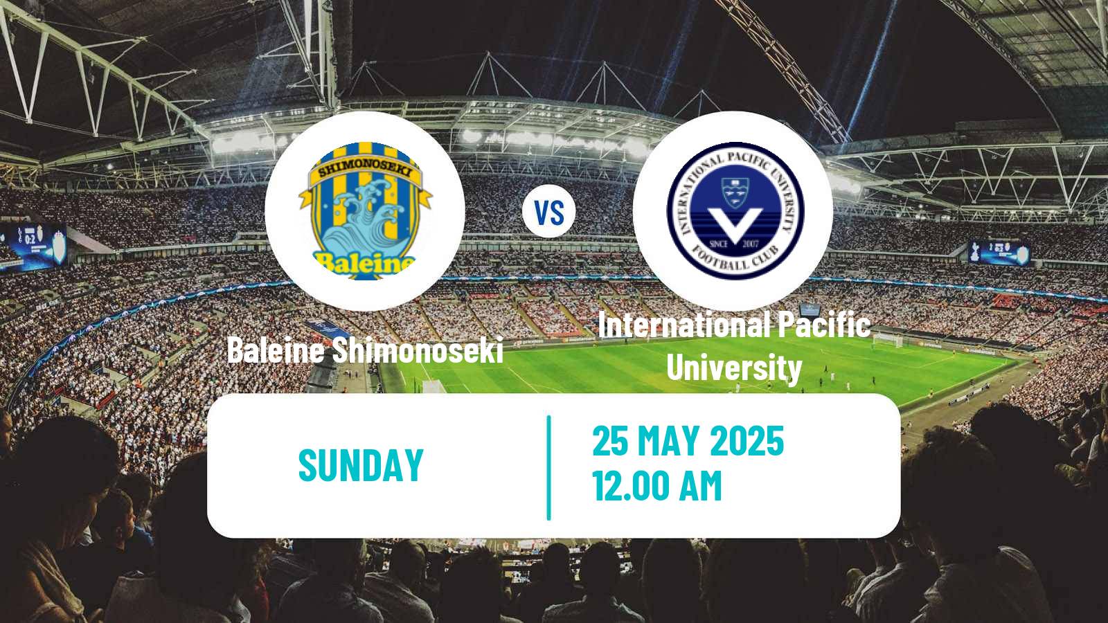Soccer Japan Emperors Cup Baleine Shimonoseki - International Pacific University