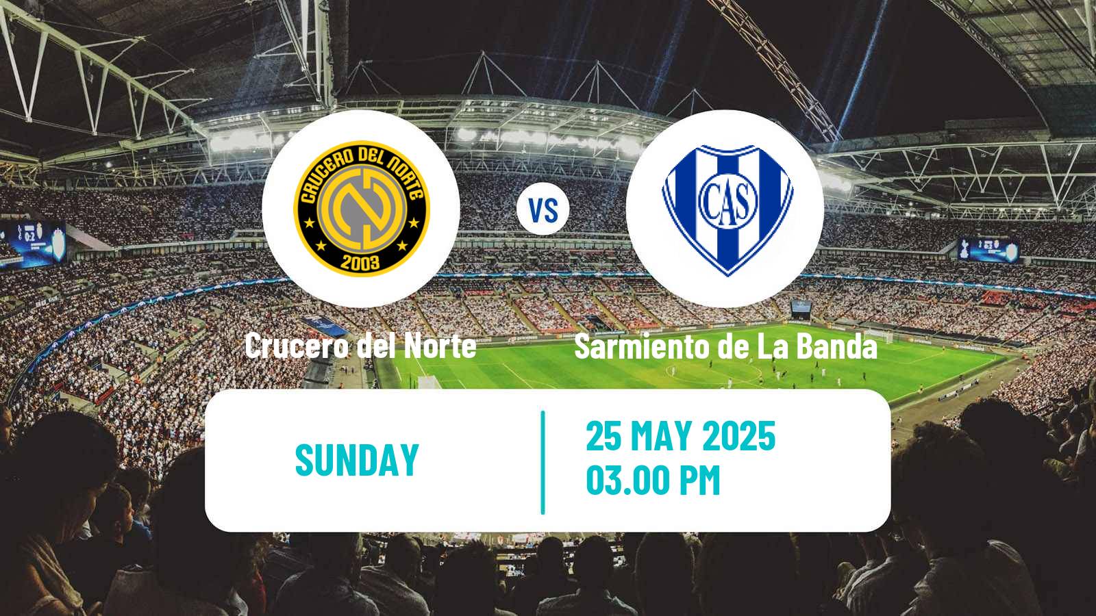 Soccer Argentinian Torneo Federal Crucero del Norte - Sarmiento de La Banda