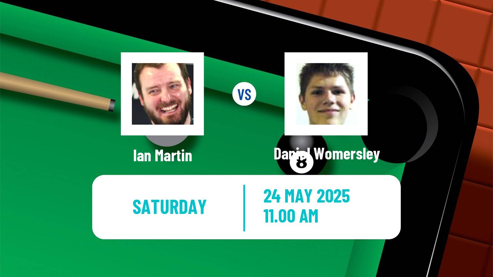 Snooker Qualifying School 1 Ian Martin - Daniel Womersley