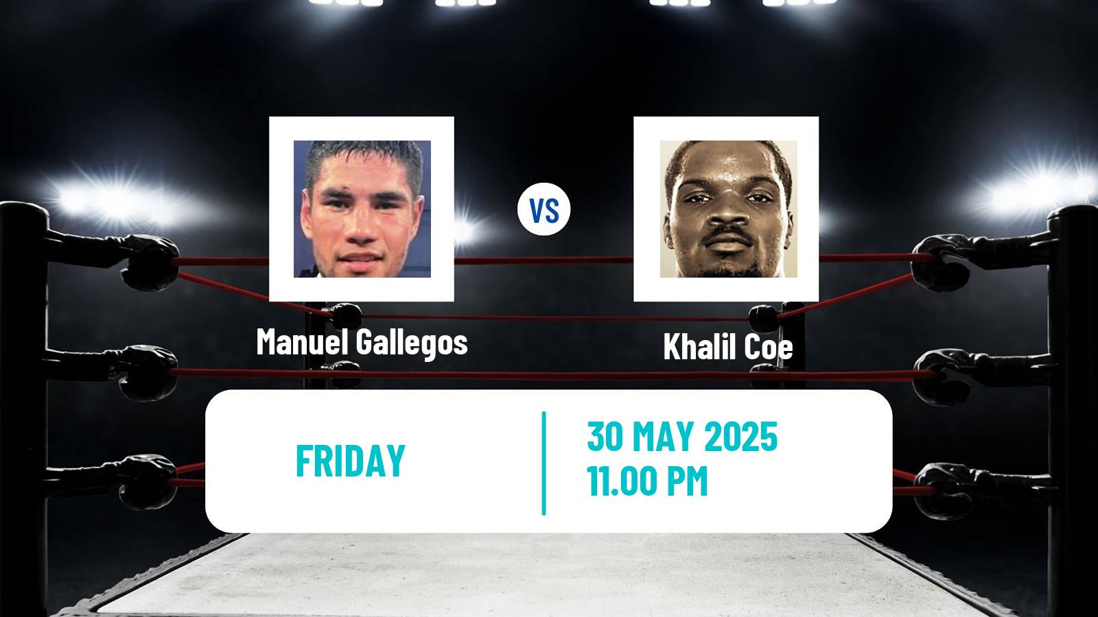 Boxing Light Heavyweight Men WBC Usa Title Manuel Gallegos - Khalil Coe