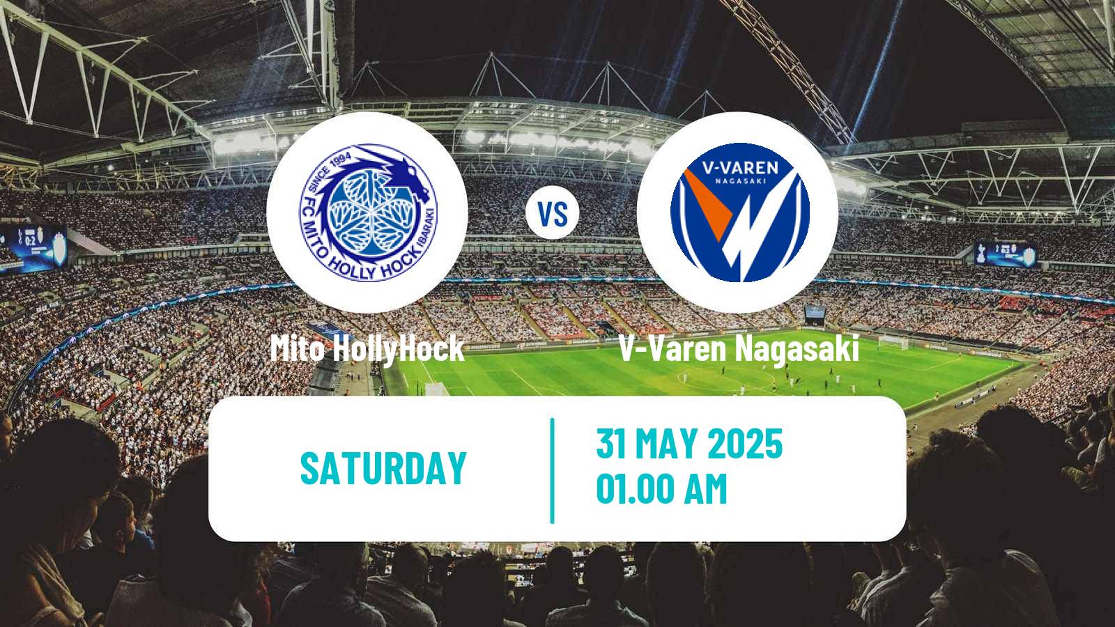 Soccer Japan J2 League Mito HollyHock - V-Varen Nagasaki