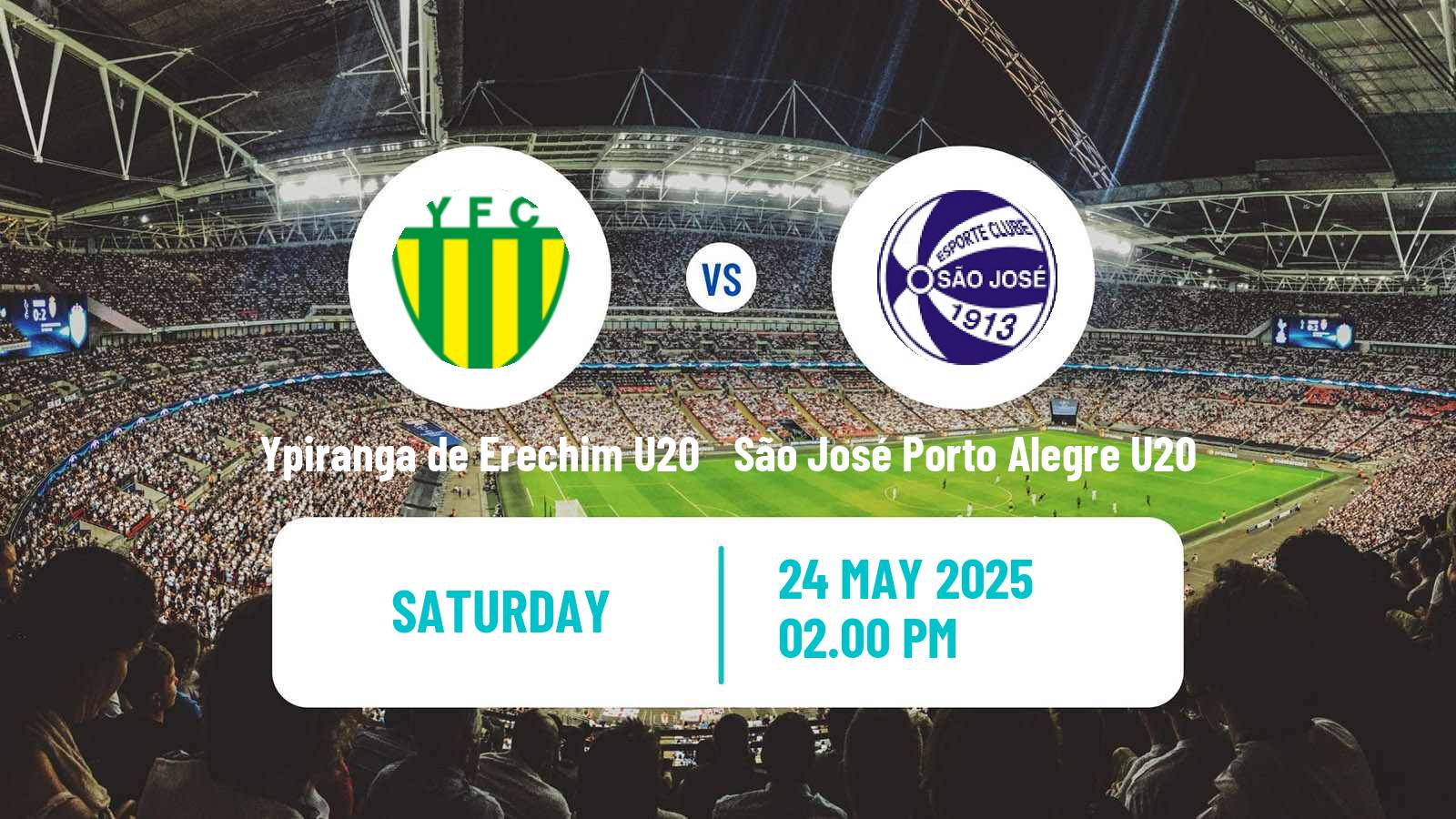 Soccer Brazilian Gaucho U20 Ypiranga de Erechim U20 - São José Porto Alegre U20