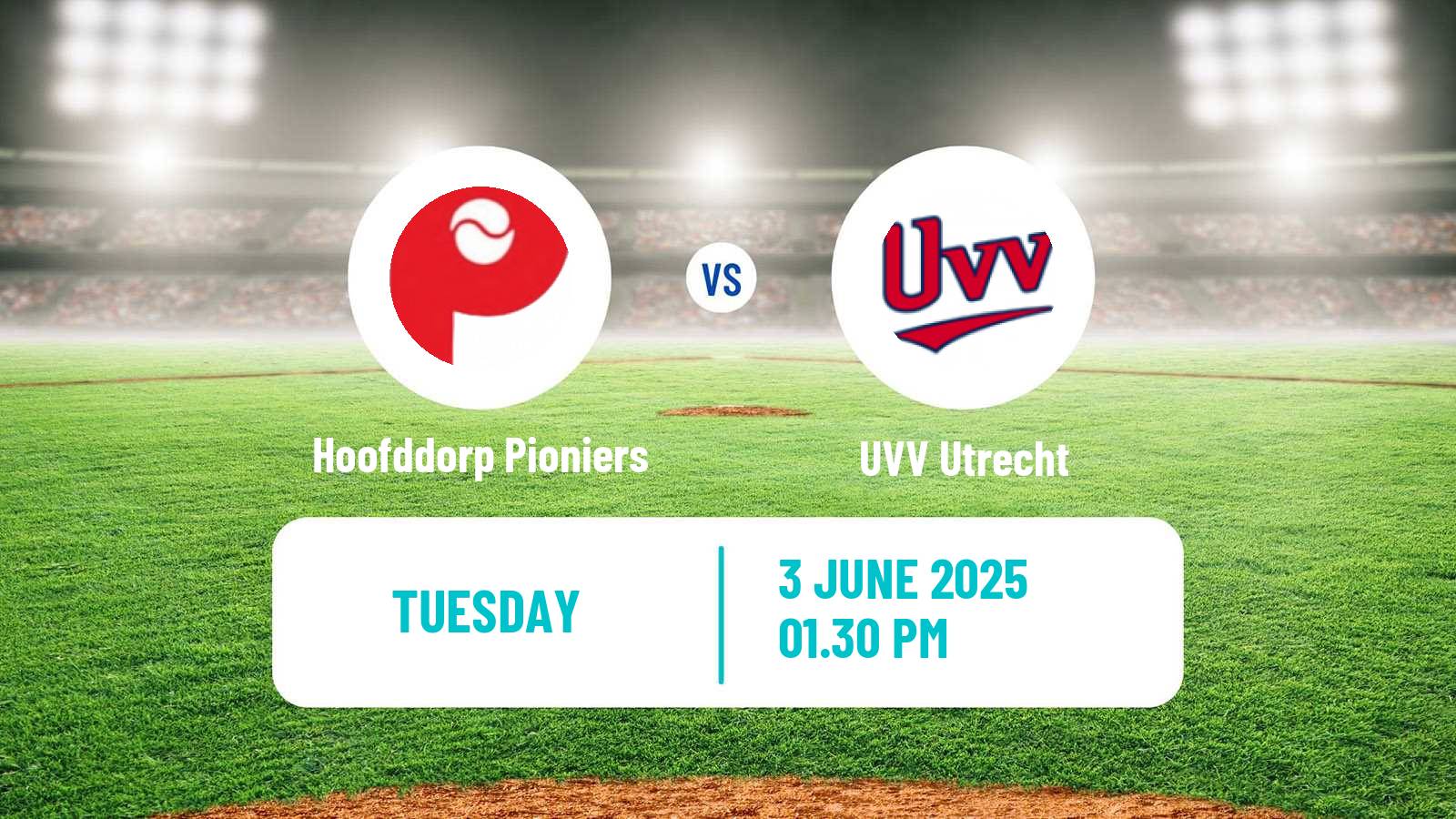 Baseball Dutch Hoofdklasse Baseball Hoofddorp Pioniers - UVV Utrecht