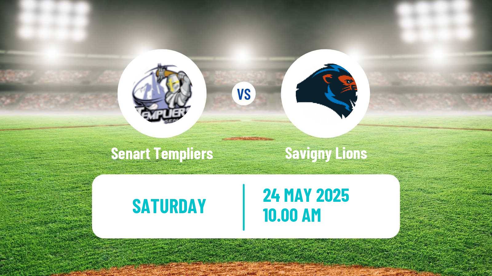 Baseball French Division 1 Baseball Senart Templiers - Savigny Lions