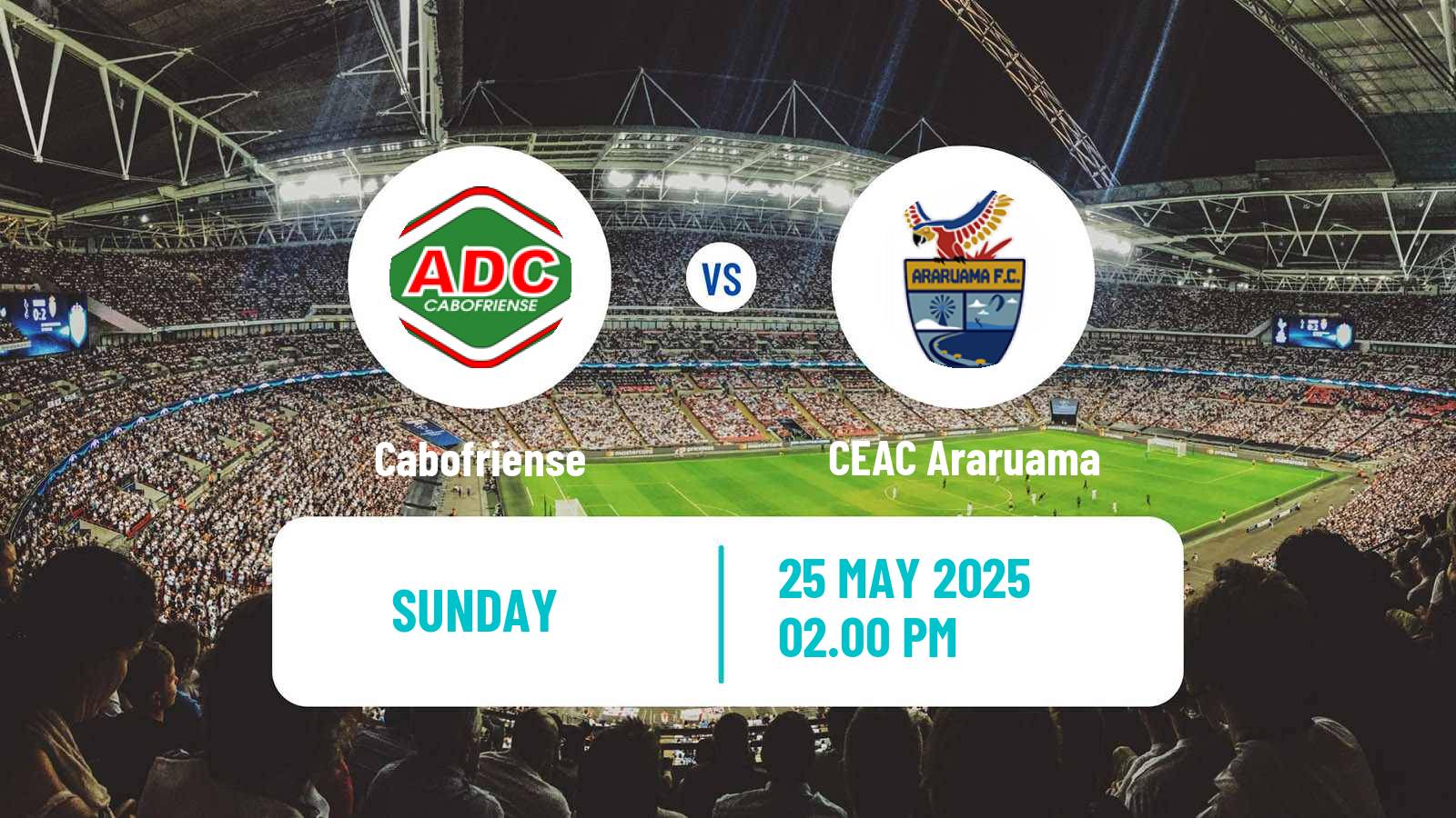 Soccer Brazilian Campeonato Carioca 2 Cabofriense - CEAC Araruama