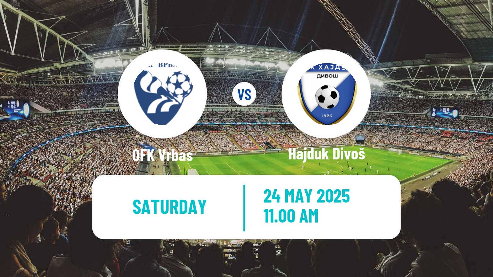 Soccer Serbian Srpska Liga - Vojvodina Vrbas - Hajduk Divoš