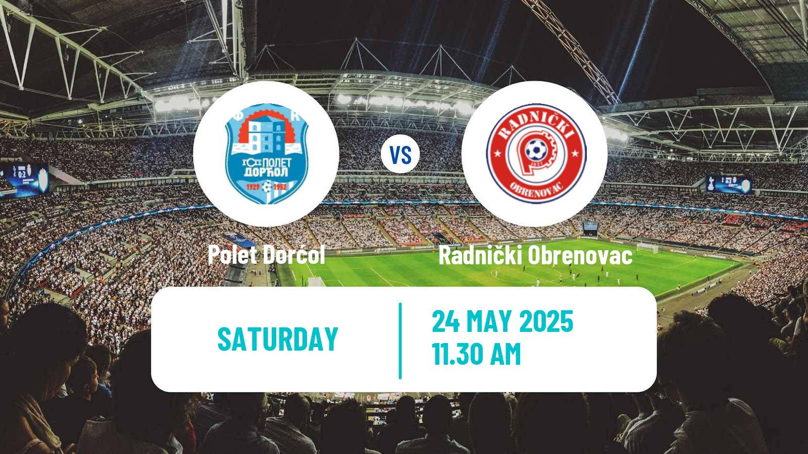 Soccer Serbian Srpska Liga - Belgrade Polet Dorćol - Radnički Obrenovac