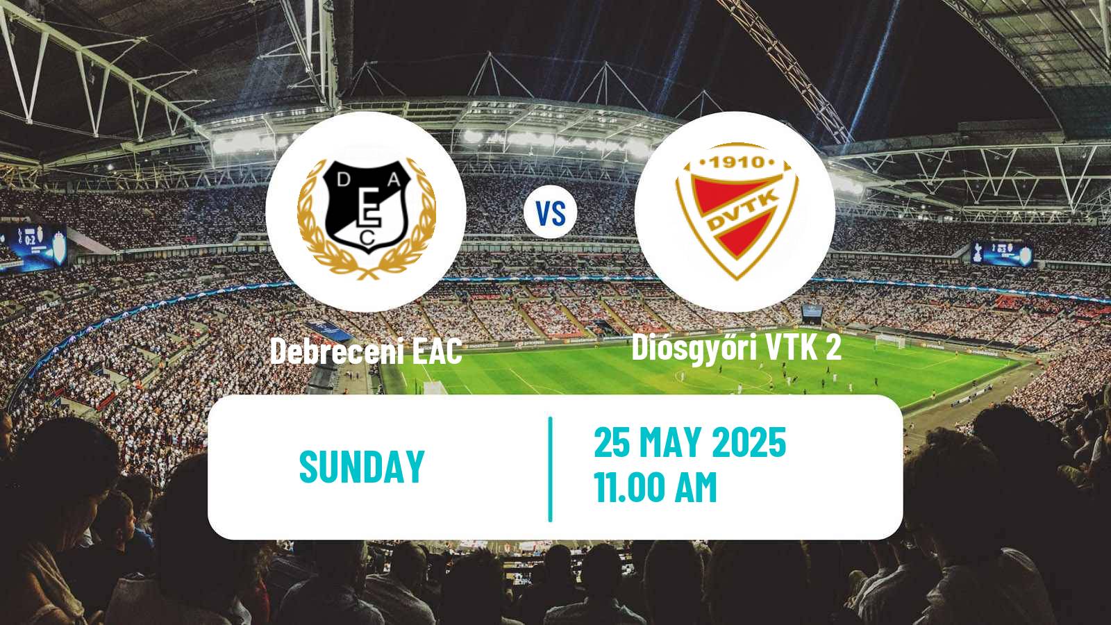 Soccer Hungarian NB III Northeast Debreceni EAC - Diósgyőri VTK 2