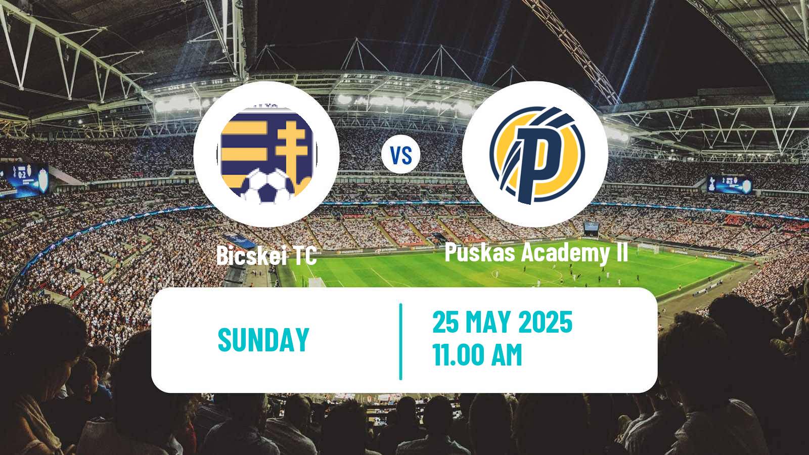 Soccer Hungarian NB III Northwest Bicske - Puskas Academy II