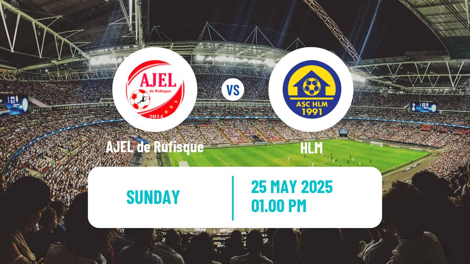 Soccer Senegal Ligue 1 AJEL de Rufisque - HLM