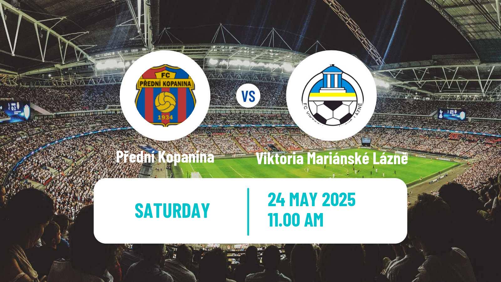 Soccer Czech Division B Přední Kopanina - Viktoria Mariánské Lázně