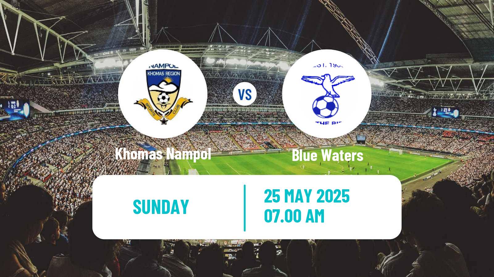 Soccer Namibia Premiership Khomas Nampol - Blue Waters