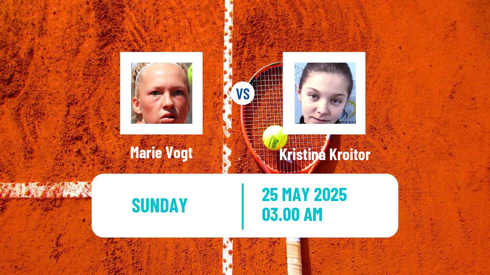 Tennis ITF W15 Tsaghkadzor 2 Women Marie Vogt - Kristina Kroitor