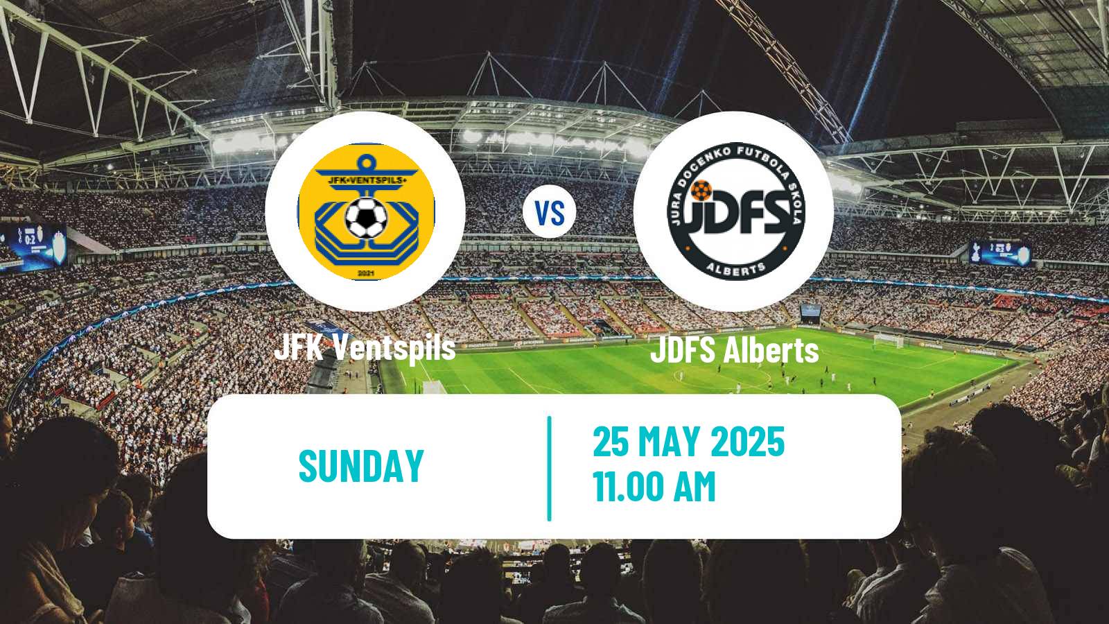 Soccer Latvian 1 Liga JFK Ventspils - JDFS Alberts
