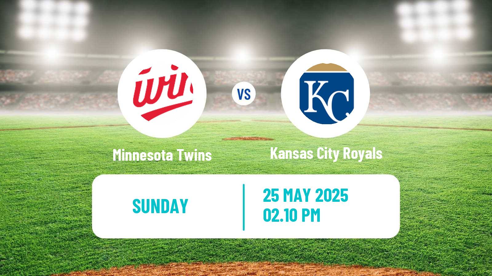 Baseball MLB Minnesota Twins - Kansas City Royals