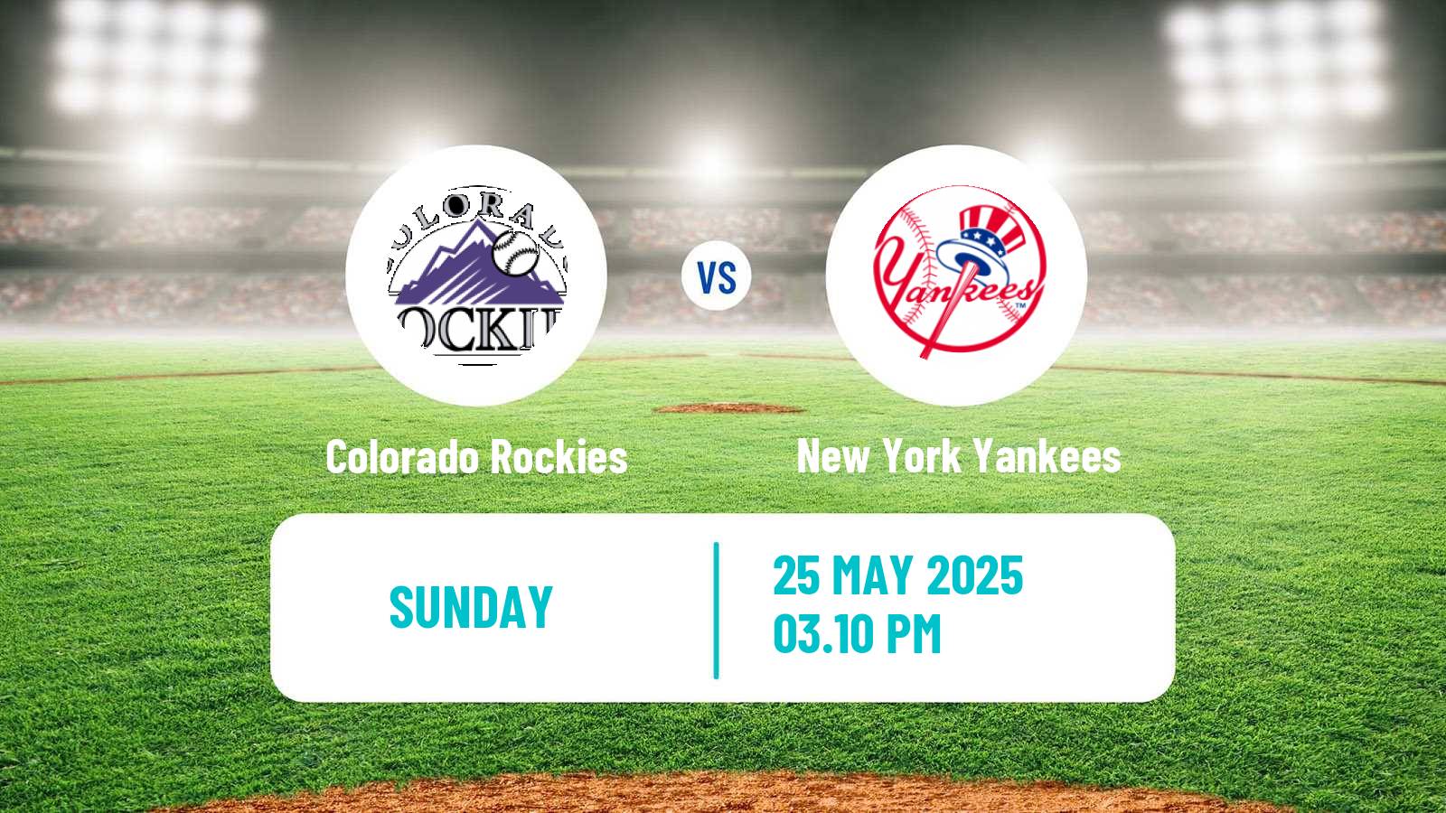 Baseball MLB Colorado Rockies - New York Yankees