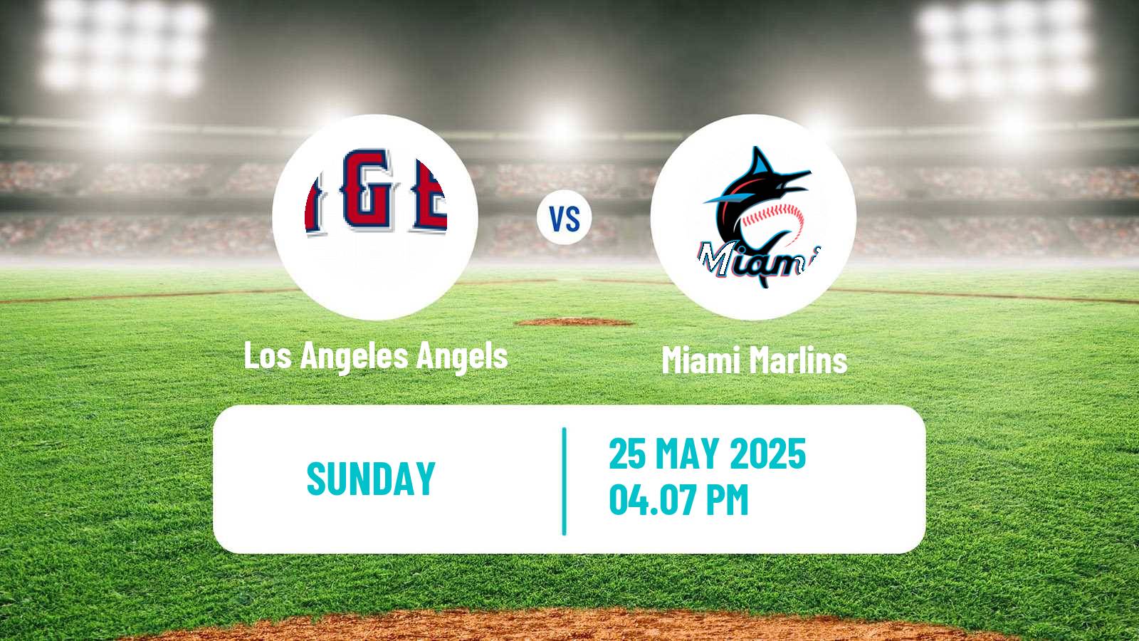 Baseball MLB Los Angeles Angels - Miami Marlins