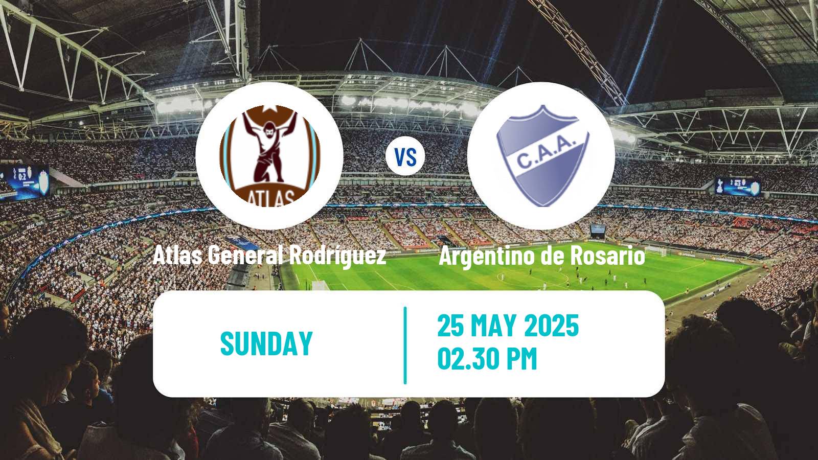 Soccer Argentinian Primera C Atlas General Rodríguez - Argentino de Rosario