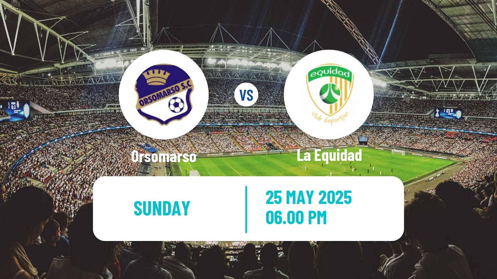 Soccer Colombian Liga Women Orsomarso - La Equidad