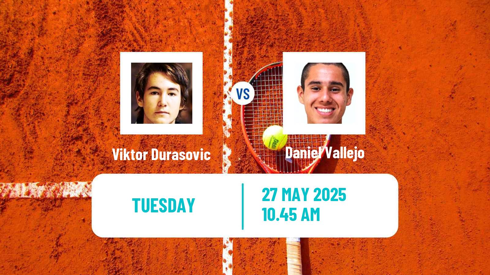 Tennis Vicenza Challenger Men Viktor Durasovic - Daniel Vallejo