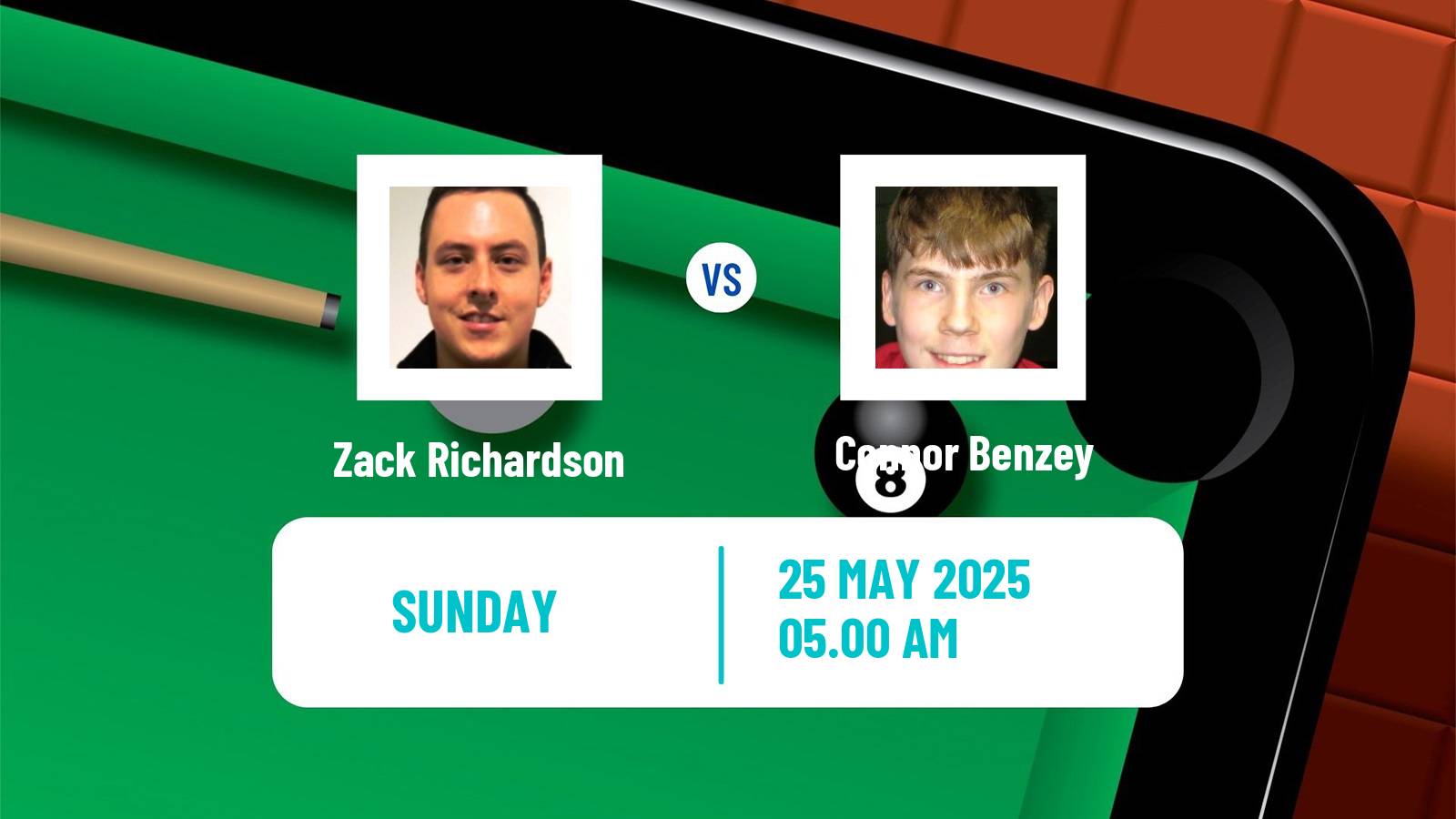 Snooker Qualifying School 1 Zack Richardson - Connor Benzey