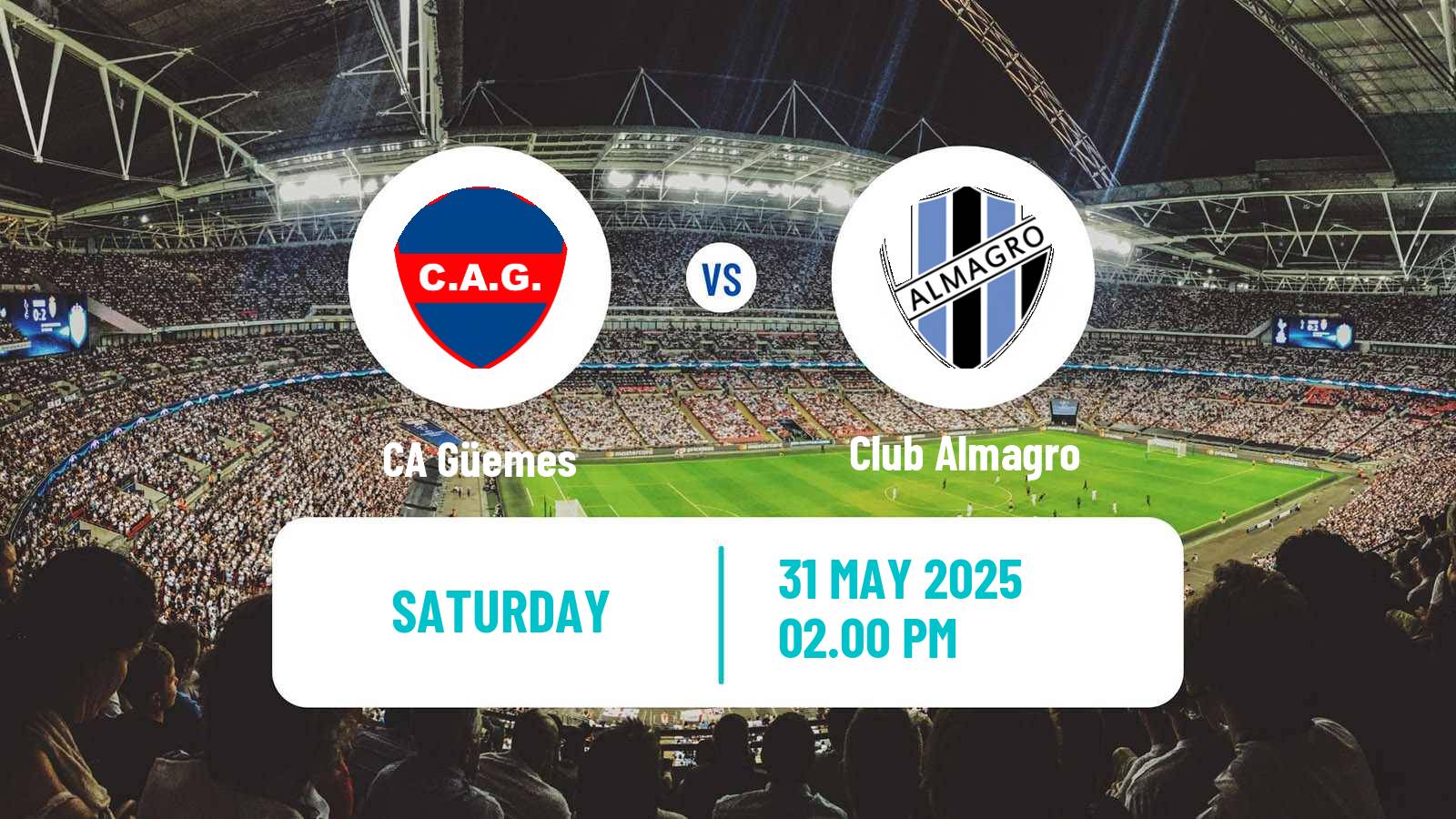 Soccer Argentinian Primera Nacional Güemes - Club Almagro