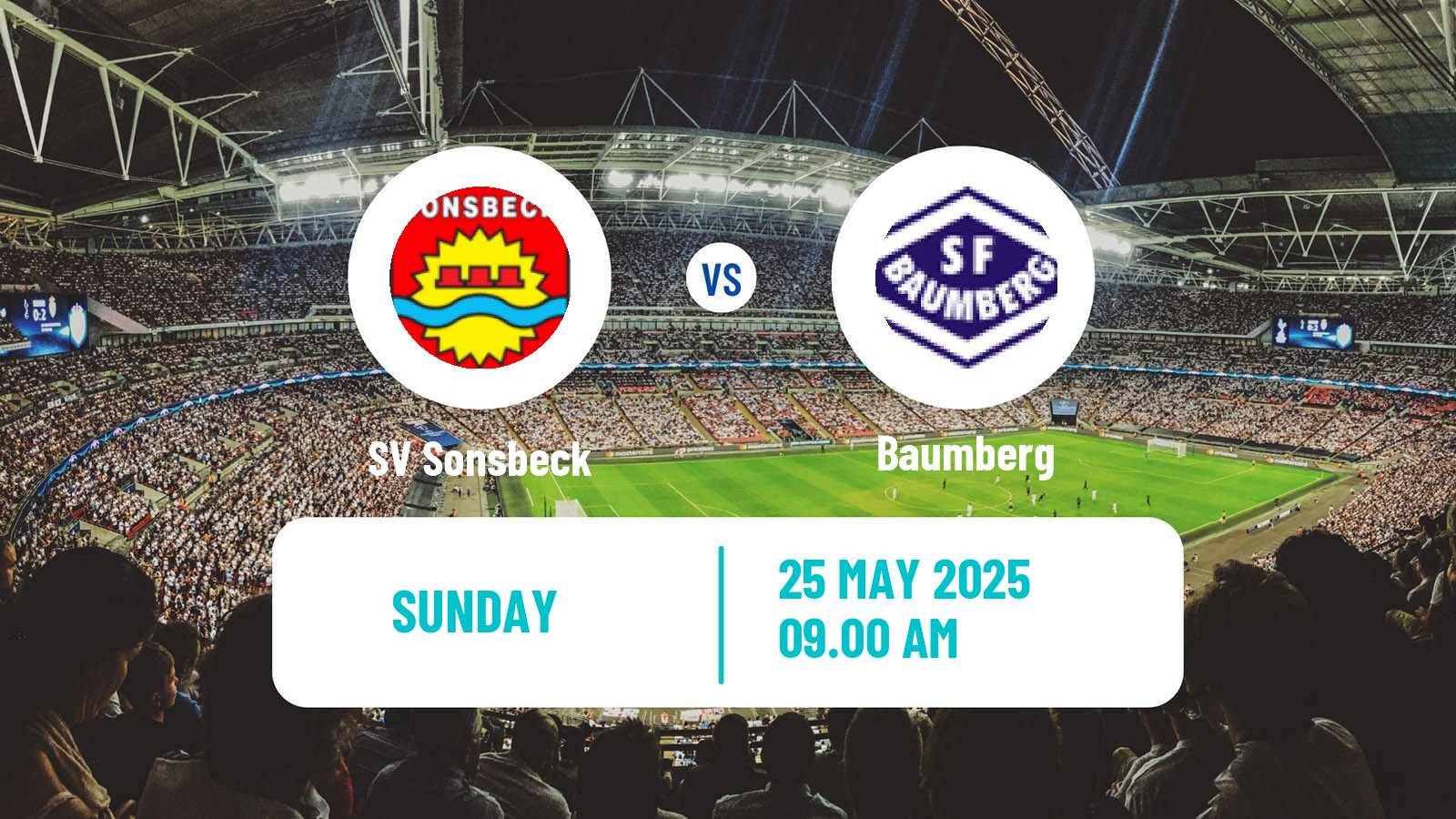 Soccer German Oberliga Niederrhein Sonsbeck - Baumberg