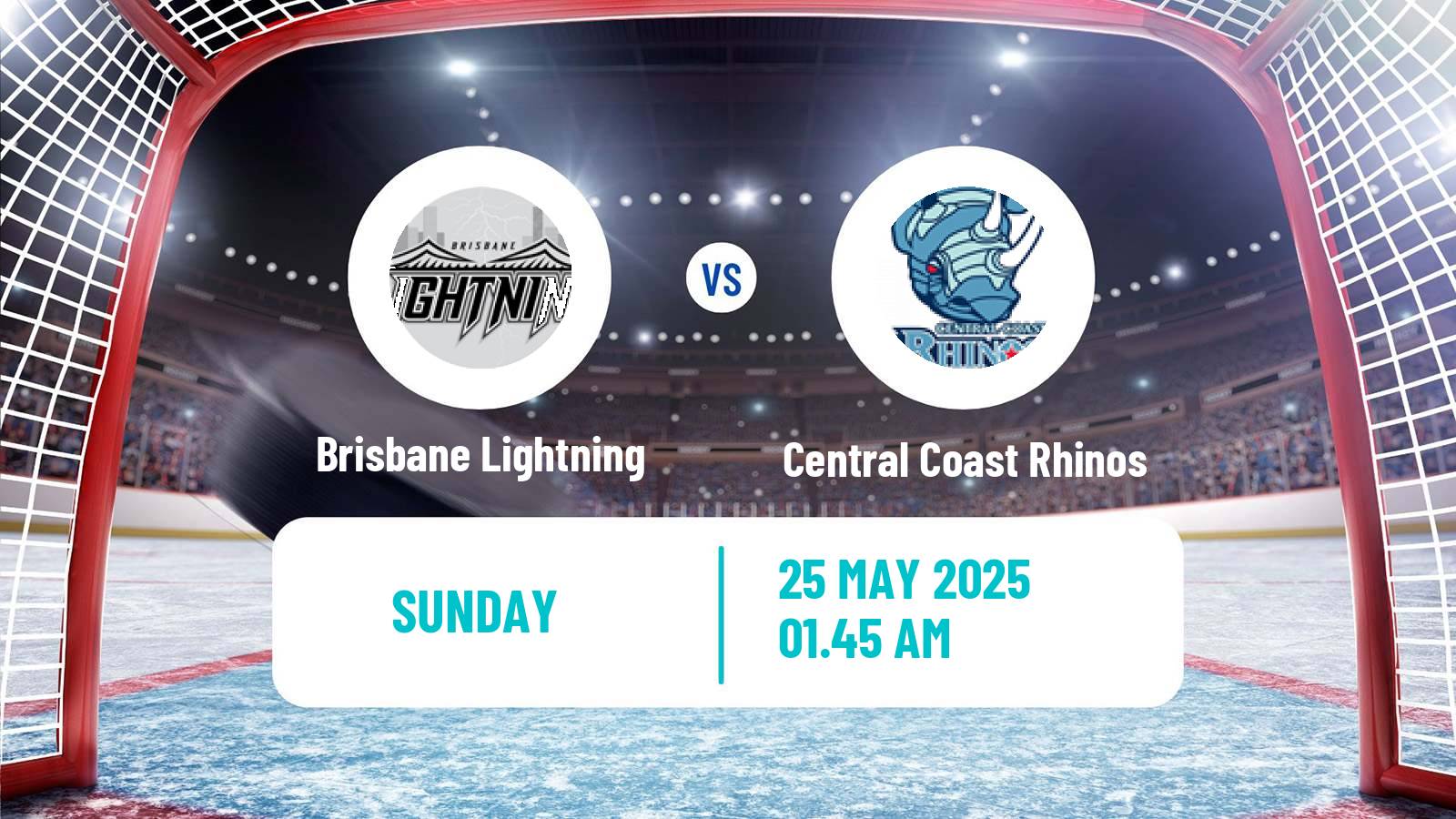Hockey Australian Ice Hockey League Brisbane Lightning - Central Coast Rhinos