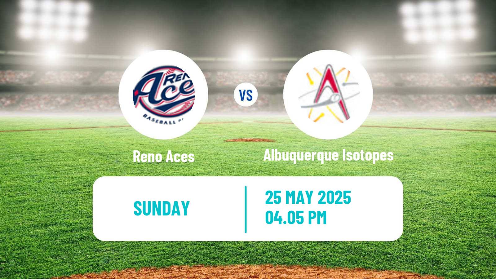 Baseball PCL Reno Aces - Albuquerque Isotopes